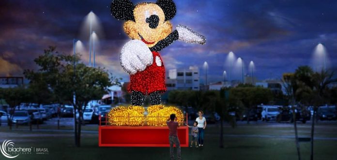 River Shopping inaugura decoração natalina exclusiva da Disney com chegada do Papai Noel
