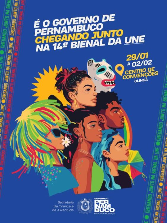 Após 12 anos, Pernambuco volta a sediar Bienal da UNE com programação direcionada à juventude de forma totalmente gratuita
