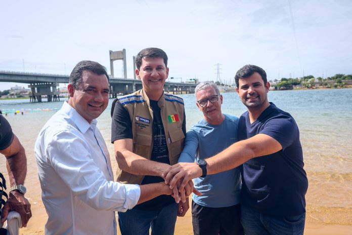 Prefeitos Simão e Andrei lideram força-tarefa para limpeza e preservação da Ilha do Fogo