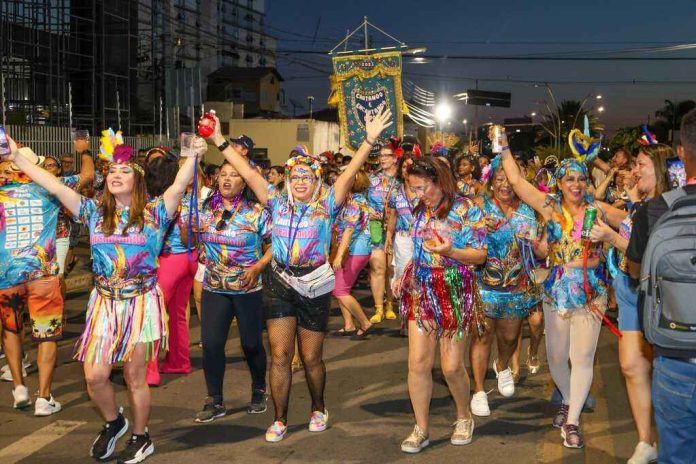 Foliões se entregam à alegria, cores e ritmos dos blocos de carnaval em Petrolina