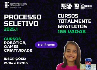 IFSertãoPE abre processo seletivo para cursos gratuitos de programação, robótica e design voltados a crianças e adolescentes