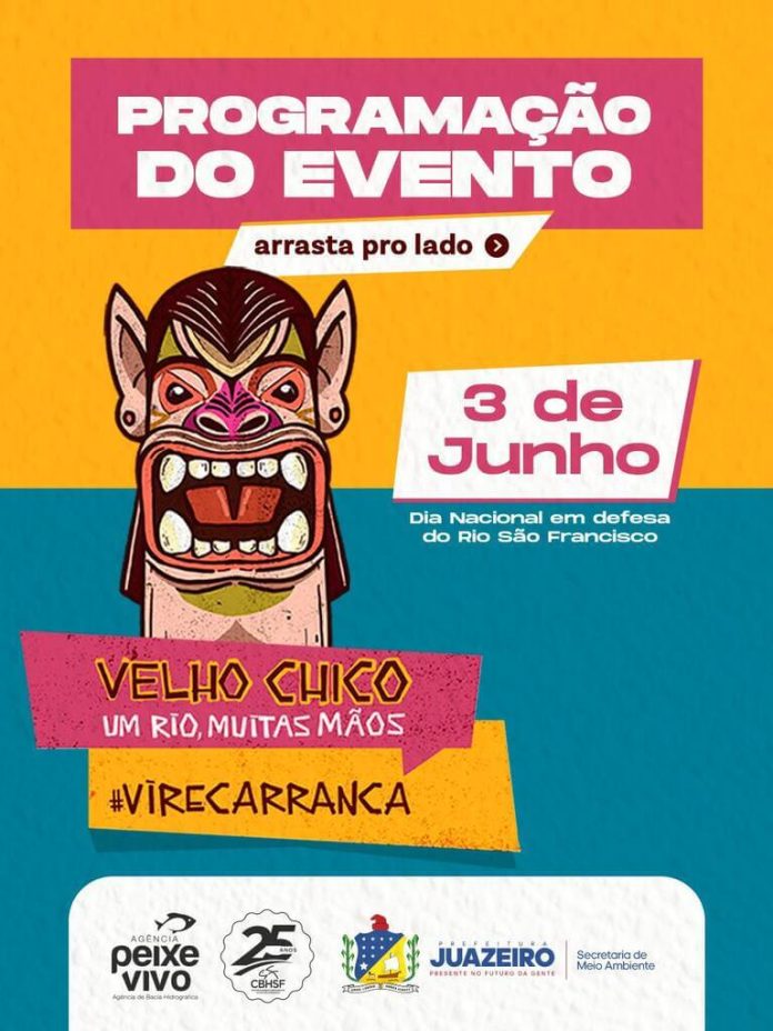 Em defesa do Velho Chico, Juazeiro se une à campanha Vire Carranca 2026 com programação educativa e cultural no dia 3 de junho