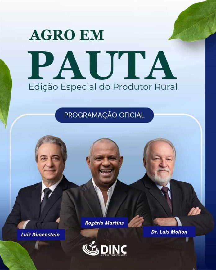 DINC lança plataforma digital para manejo de irrigação durante edição especial do Agro em Pauta