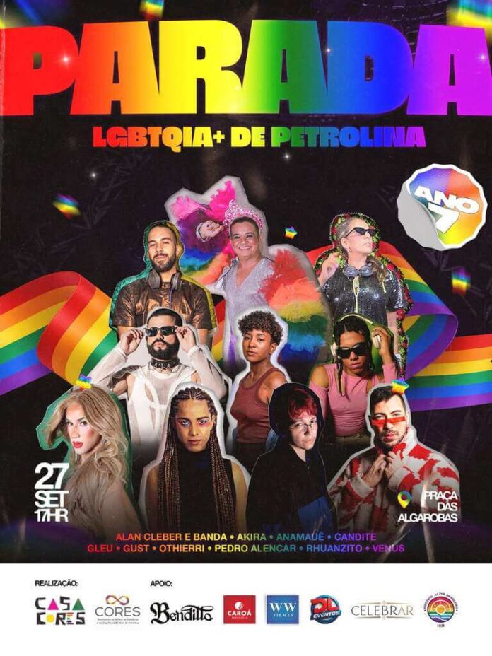 7ª Parada LGBTQIA+ de Petrolina leva música, diversidade e conscientização política às ruas da cidade