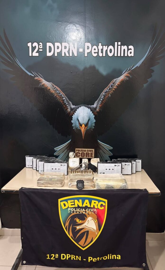 Operação integrada entre as polícias de Pernambuco e Piauí apreende cerca de 17 kg de drogas e prende suspeitos